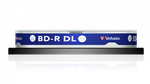 Оптический диск Verbatim BD-R DL 50GB 6X MDISC Lifetime archival Inkjet Printable, Spindle, 10 шт