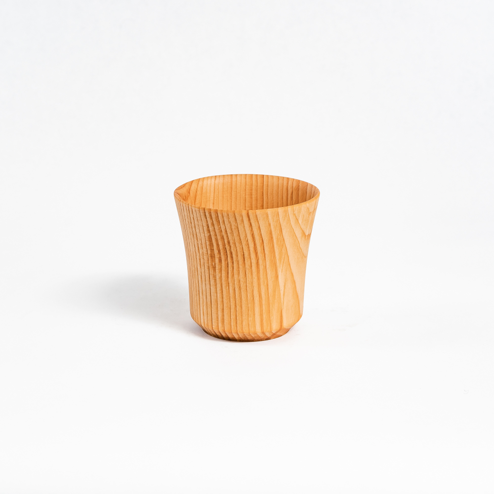 Деревянный стакан из кедра для напитков (детский) C46