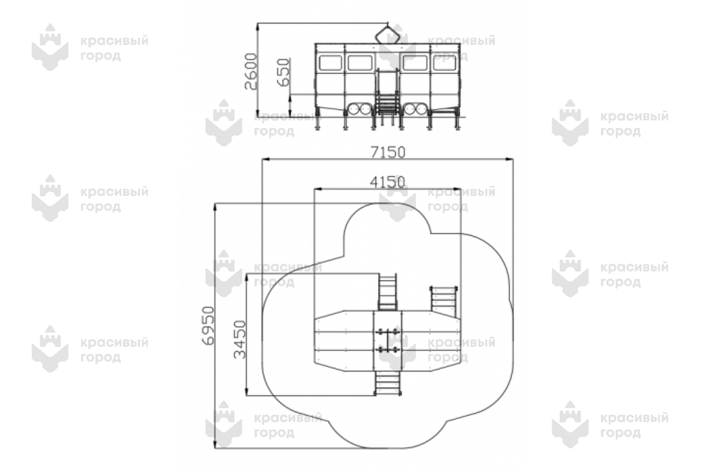 Игровой комплекс Трамвай