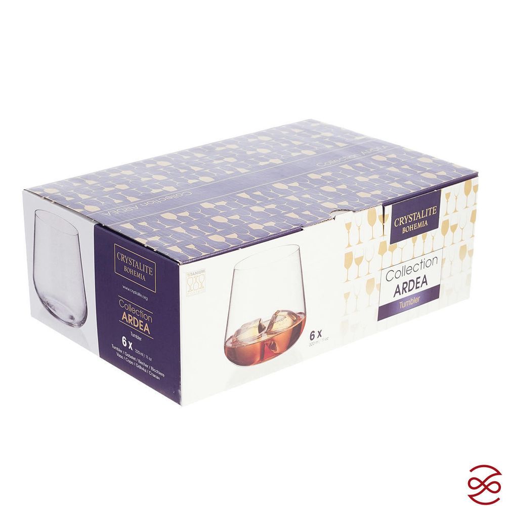 Набор стаканов для воды Crystalite Bohemia Ardea/Amundsen 320 мл (6 шт)