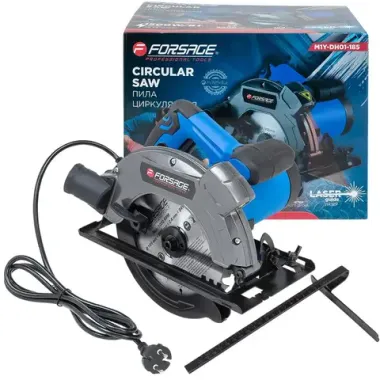 Пила циркулярная торцовочная электрическая (220V, 1500W, 5000об/мин,Ø185мм) Forsage F-M1Y-DH01-185