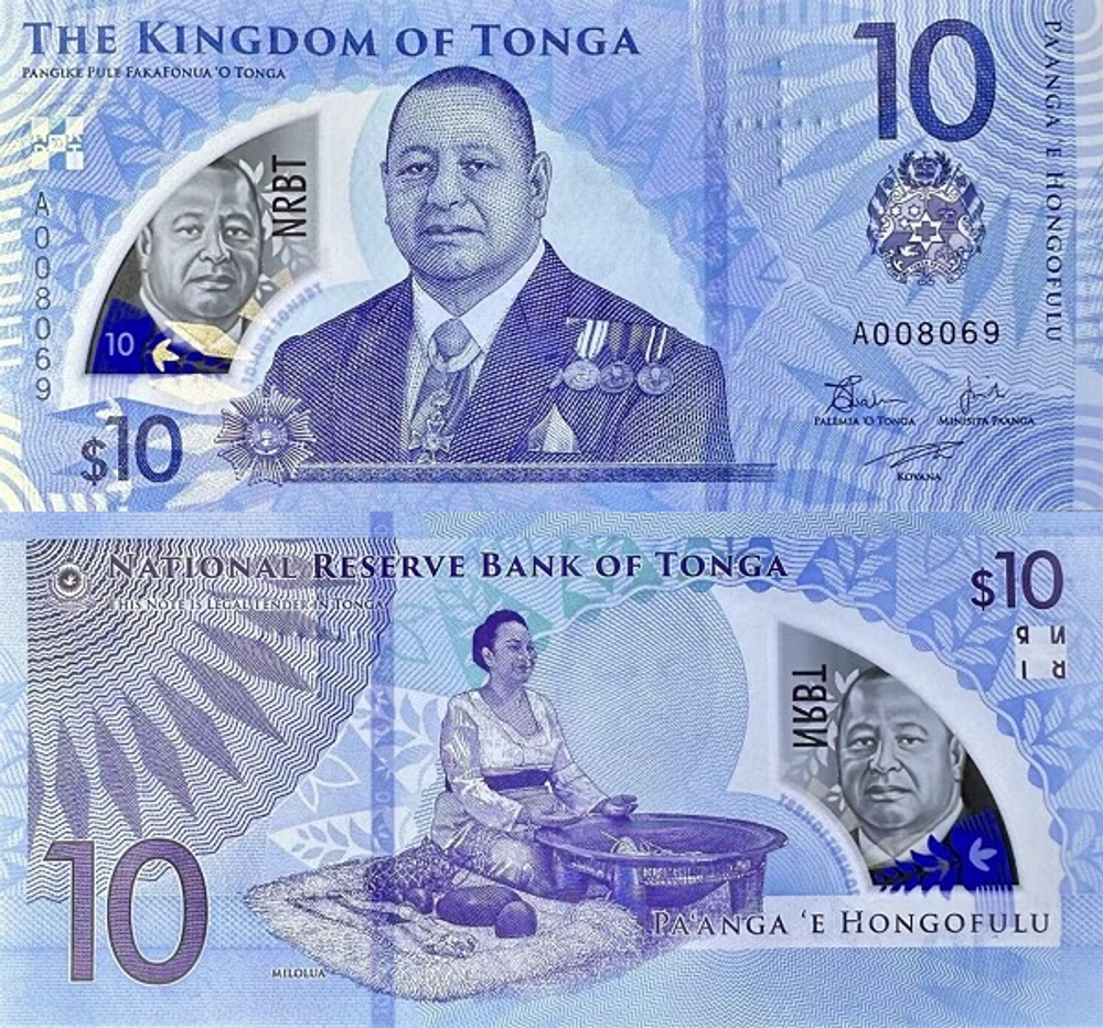 Тонга 10 паанга 2023 UNC