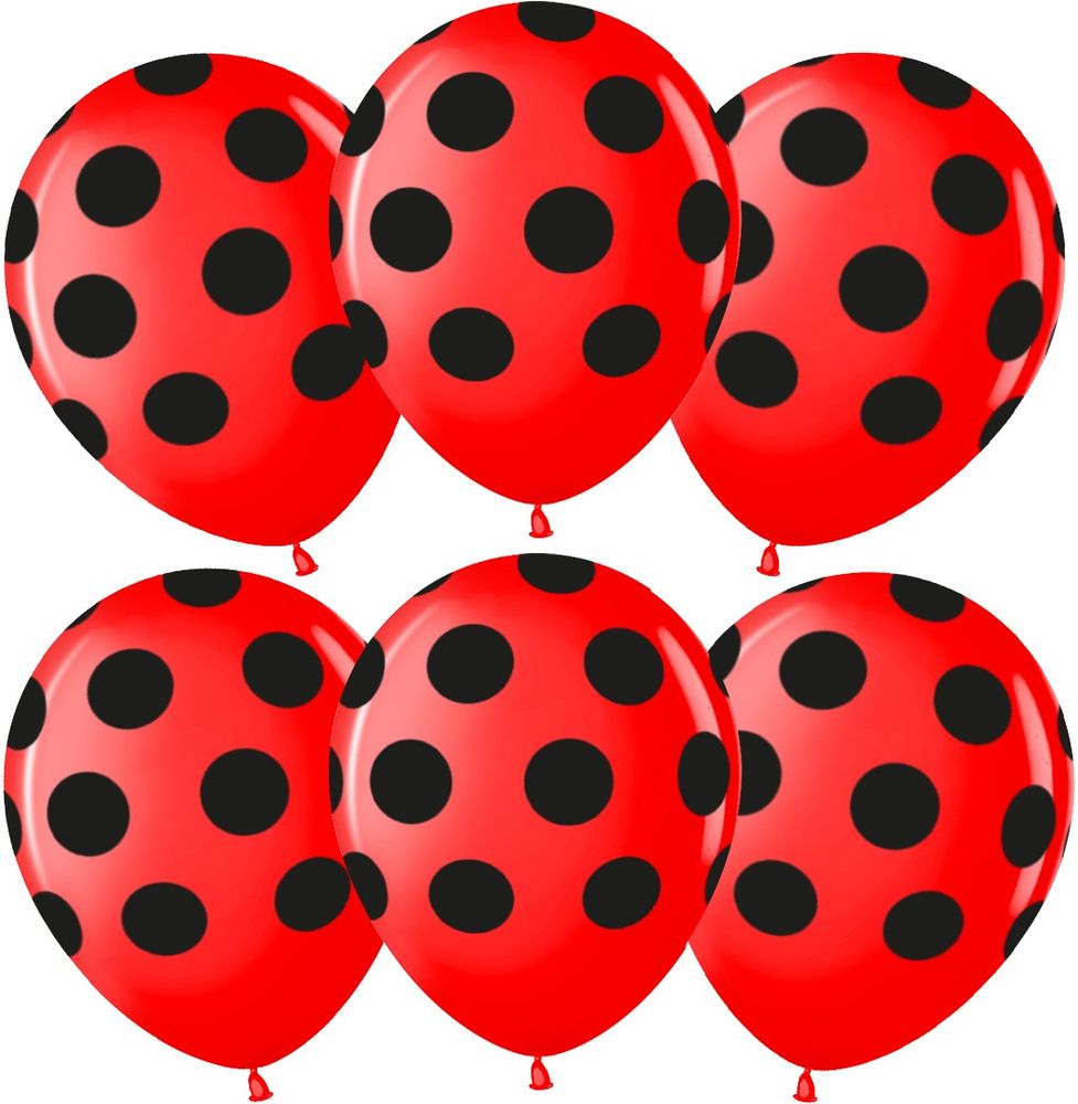 Черный горошек Воздушные шары