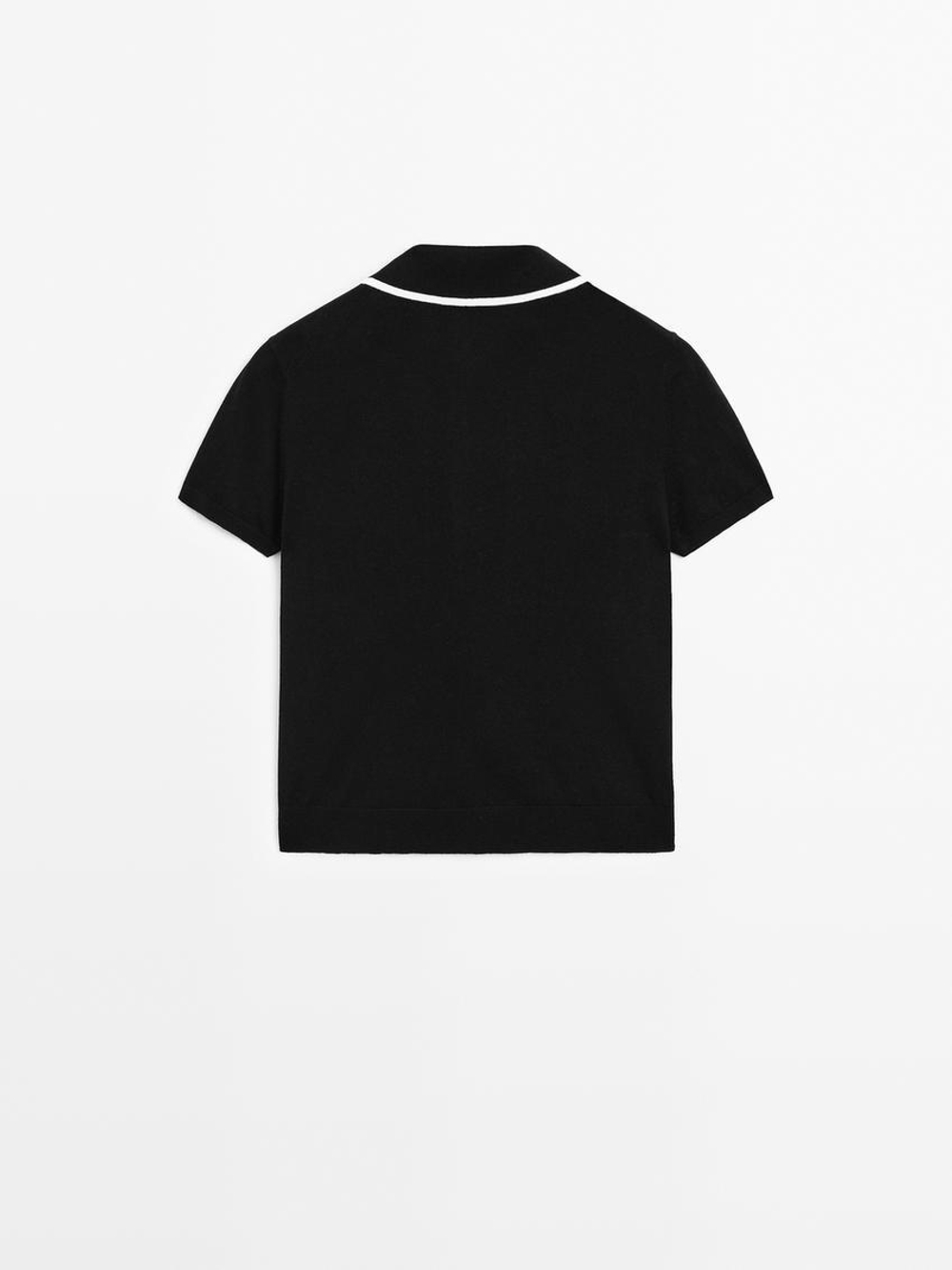 Massimo Dutti Трикотажный свитер, черный