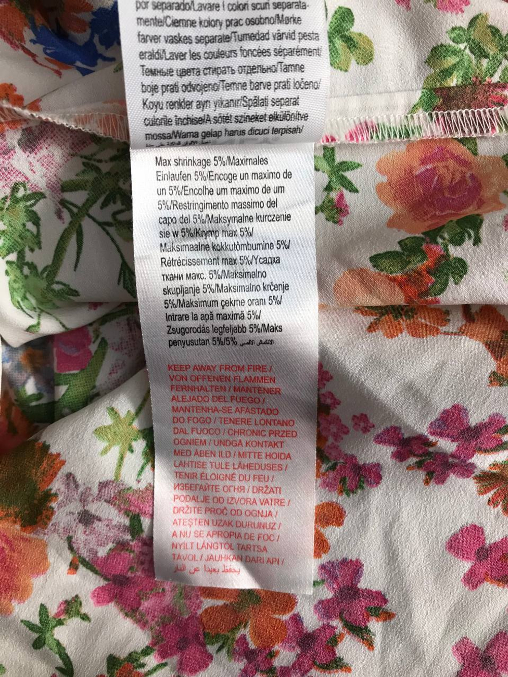 Блузка Only цветочная, маркировка 40, визуально на 46 размер