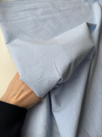 Вареный хлопок 250см. Голубой