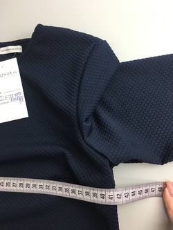 Топ Alexandra Kazakova с коротким рукавом темно-синий 46 размер, новый