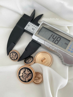 Пуговицы герб6 золото с черным