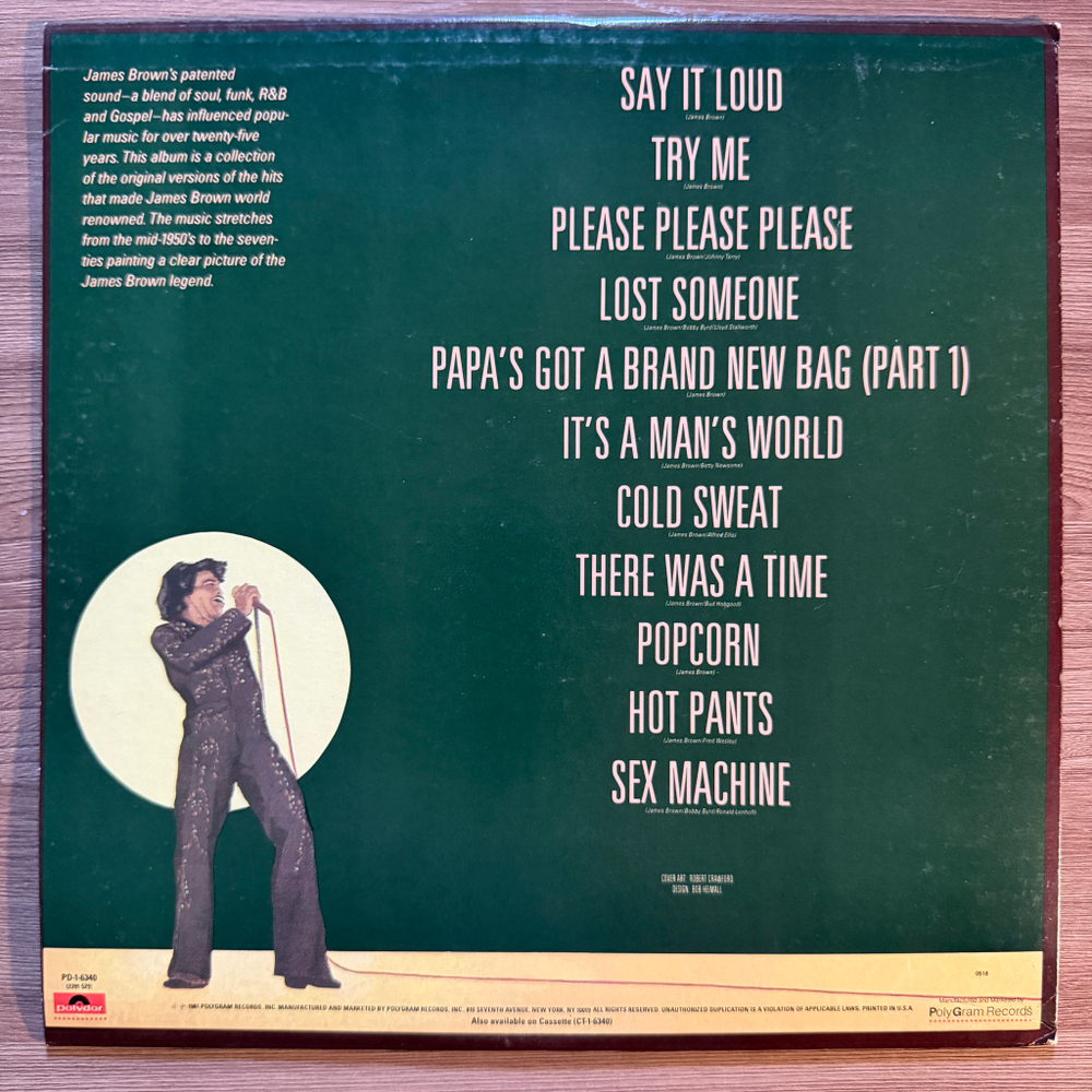 James Brown ‎– The Best Of James Brown (США 1981г.) Т