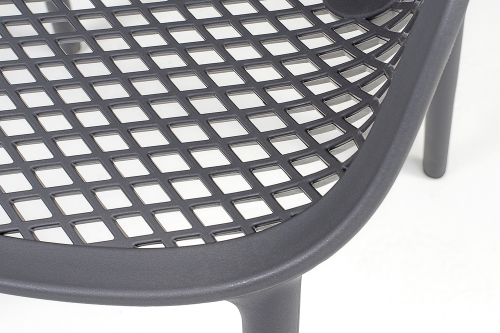 "Беллини" стул пластиковый, цвет темно-серый