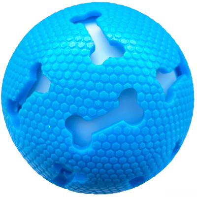 Игрушка для собак светящийся мяч 7см rich breed ис-43 голубой