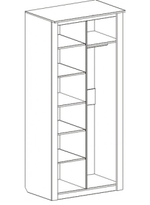 Элана (МебельГрад) Шкаф двухдверный для спальни