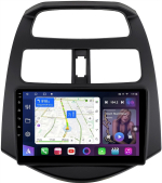 Магнитола для Chevrolet Spark M300 2009-2025+, Ravon R2 - FarCar 3039M монитор 9" QLED на Android 13, 8 ядер (TS18), CarPlay, 4G SIM-слот
