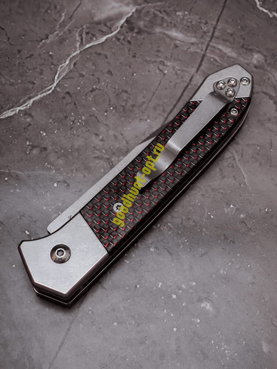 Тактический складной автоматический нож BOKER MAGNUM Черный в красную точку