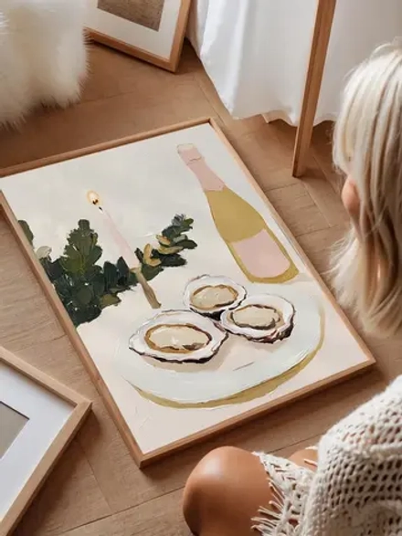 Новогодний декор постер 30х40 см интерьерный на стену