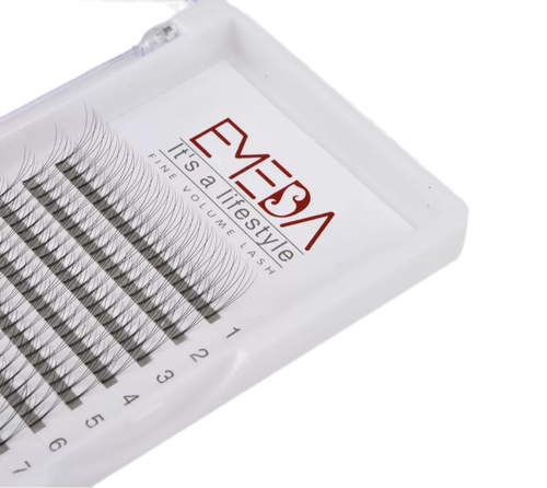 Ресницы черные EMEDA пучки MIX 3D