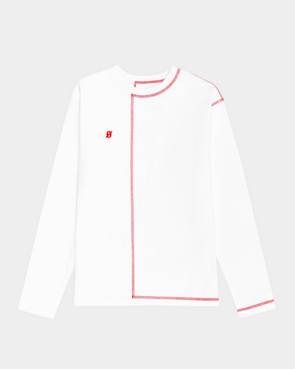 Лонгслив oversize белый