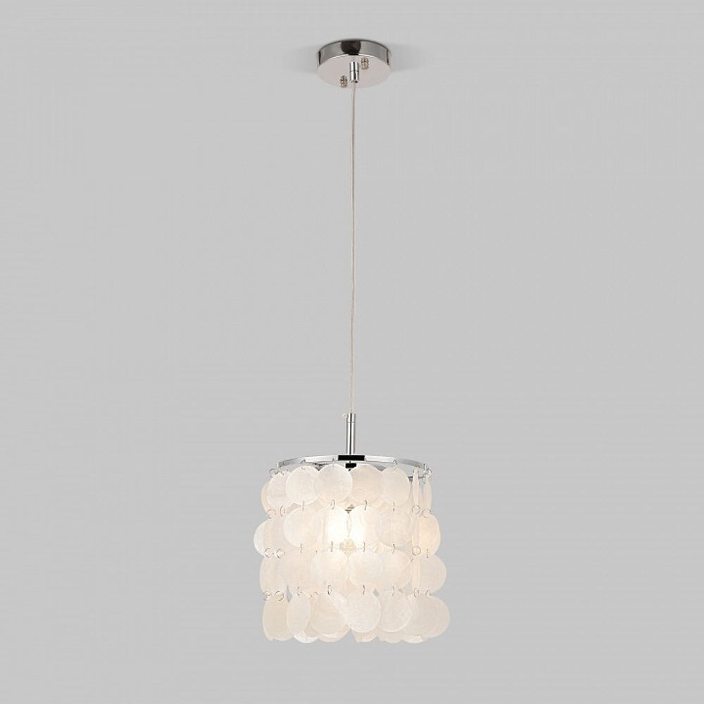 Подвесной светильник Eurosvet Sandra 60185/1 хром/перламутр