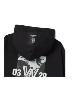 Худи на молнии с капюшоном с логотипом ladok на рукаве