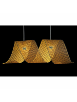 Потолочный светильник DKD Home Decor Светло-коричневый Деревянный Бамбук 50 W 220 V 80 x 30 x 30 cm