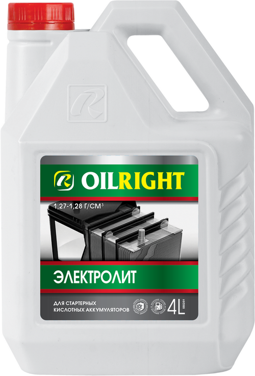 Электролит Oilright, плотность 1,28, 4 л