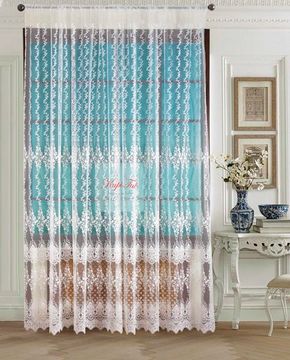 Микросетка с вышивкой Анесси (молочная)