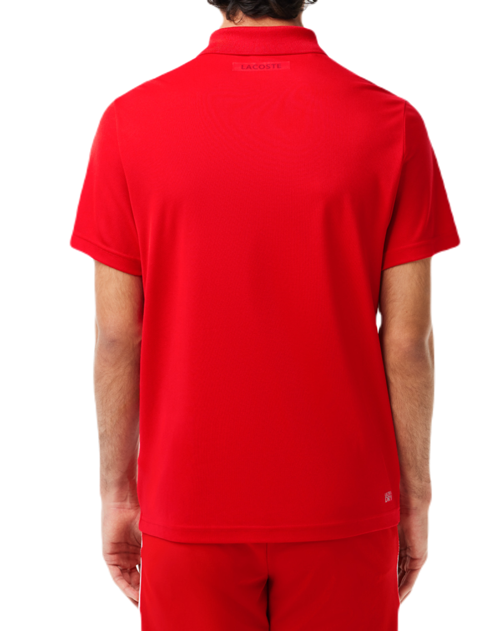 Мужское теннисное поло Lacoste Tennis x Novak Djokovic Ultra-Dry Polo - красный