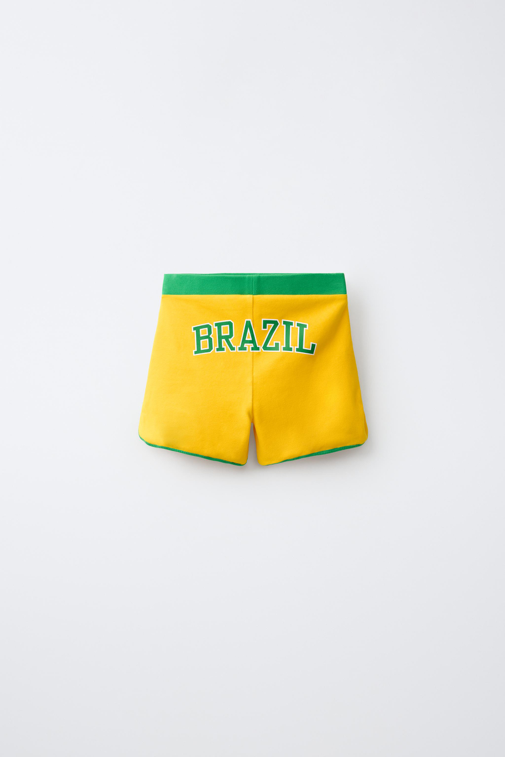 ZARA УКОРОЧЕННЫЕ ВЕЛОСИПЕДКИ BRASIL, ЖЕЛТЫЙ