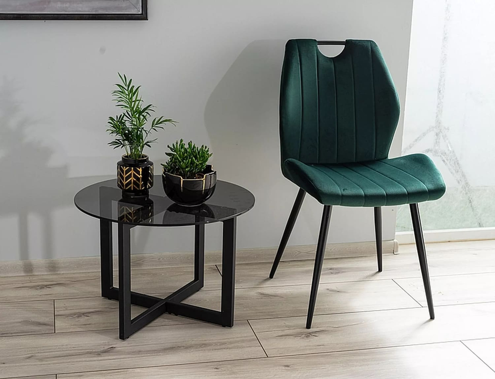 Стул SIGNAL ARCO Velvet Bluvel 78 зеленый/черный