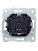 BRITE Розетка 1-местная с заземлением с защитными шторками 16А РС14-1-0-БрЧ черный IEK