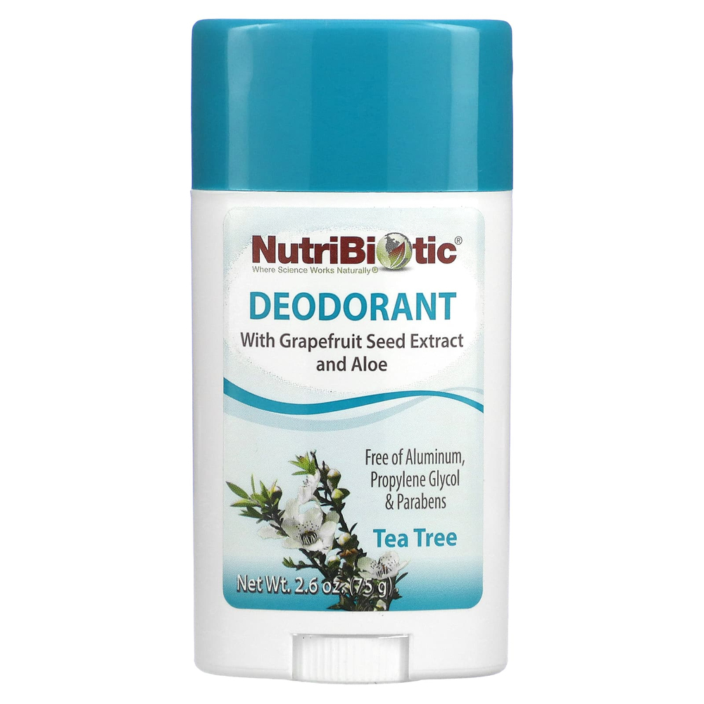 NutriBiotic, Дезодорант, чайное дерево, 75 г (2,6 унции)