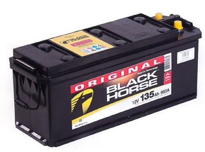 АКБ 6СТ -135 Black Horse росс. конус