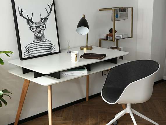 Письменный стол Norman 120x70 белый | Купить в Hallberg.ru