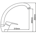 Смеситель для кухни, Frap, с картриджем, песоч, F4113-9