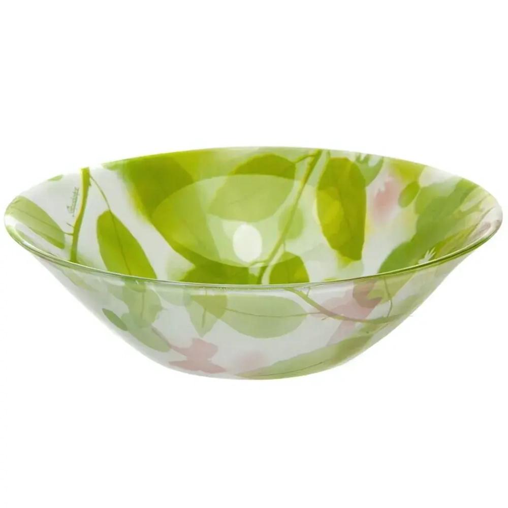 Салатник стеклянный 23см «Баттерфлайс» 4цвета (рис.28460) 10415SLBD77