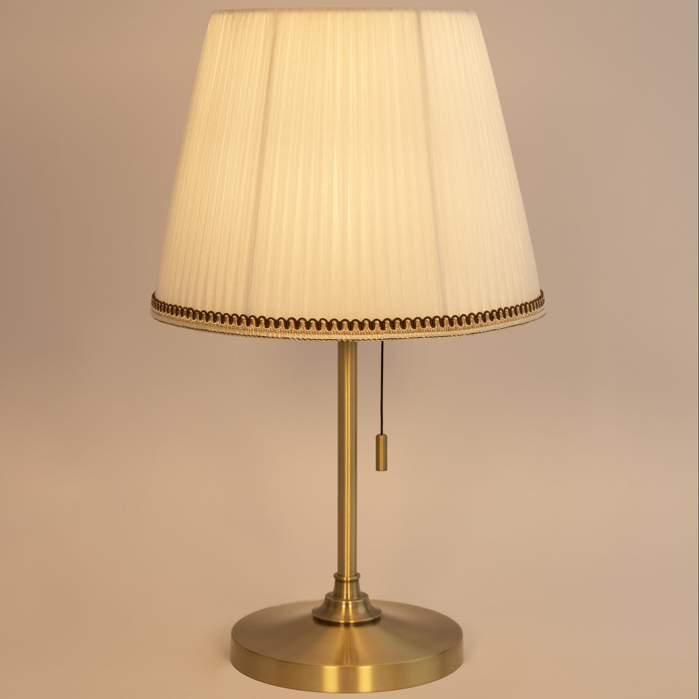 Citilux Линц CL402730 Настольная лампа бронза с белым абажуром