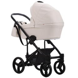 Детская коляска Bebetto Magnum Light Pro 3 в 1 с автокреслом Avionaut Cosmo 07 белая кожа