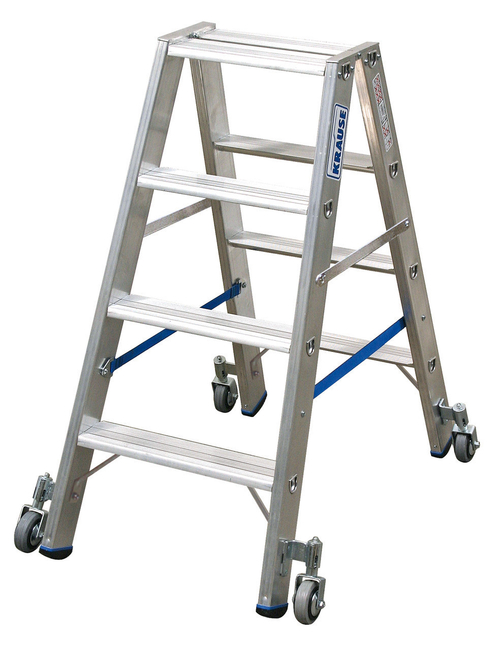 Двухсторонняя стремянка STABILO с роликами 2х5 ступ. (124838)