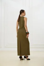 Платье Две половины, Зеленое