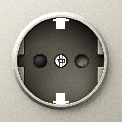 Накладка для розетки Schuko с заземлением, со шторками 16A 250 В~, серия A07