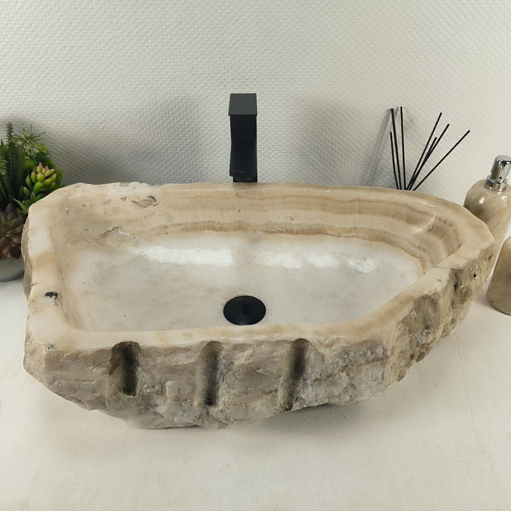 Раковина из оникса Erozy White EO-64778 71*41*16 0173