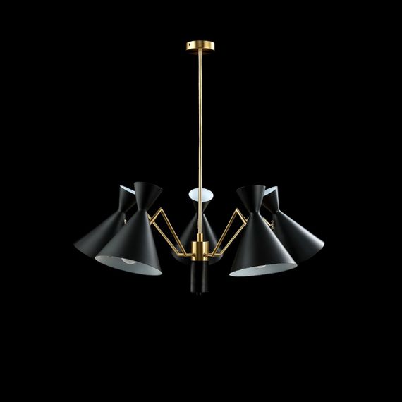 Подвесная люстра Crystal Lux Joven SP5 Gold/Black