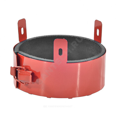 Муфта противопожарная сталь Дн 110 для труб с замком ПМ-110 красная ФАЭКС