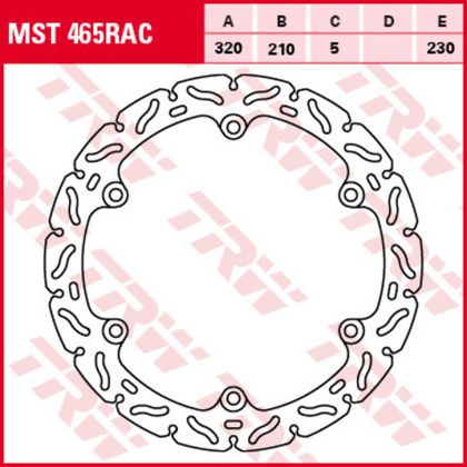 Диск тормозной TRW MST465RAC