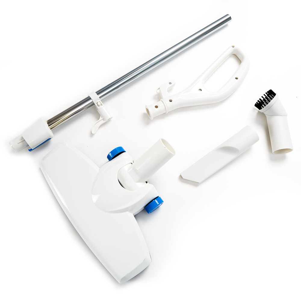 Пылесос 1000 Вт Циклон 2 в 1 DELTA DL-0849 белый с голубым