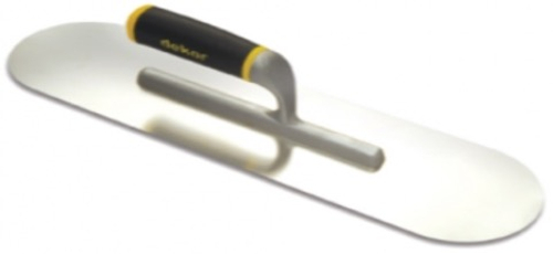 Гладилка прямая 450 мм нержавеющей сталь с открытой алюминиевой ручкой закругленная для бассейнов Dekor 265