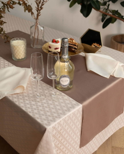 Скатерть круглая 160 Sofi De MarkO Катрин бежевая