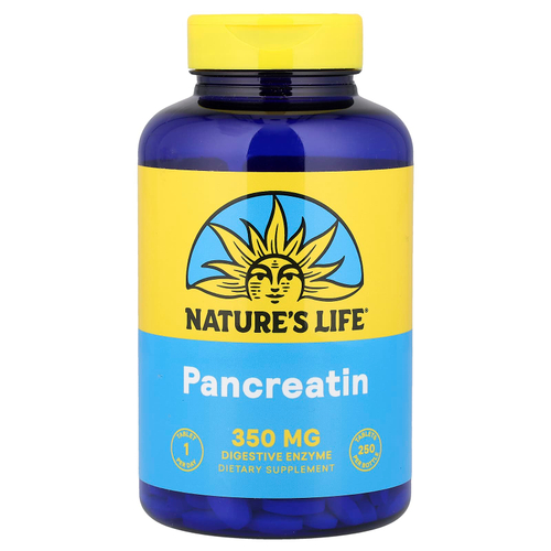Nature's Life, панкреатин, 250 таблеток