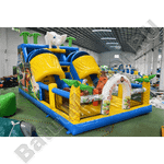 Коммерческий надувной батут "Слоник со скалодромом 2"