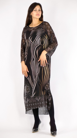 Платье-туника из сетки «Воплощение» по мотивам работ французского фотографа Дани Оливье